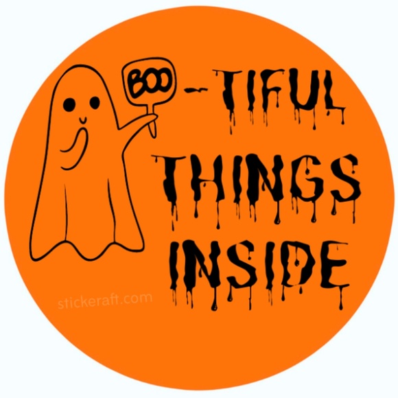 Bootiful Things Inside Stickers, Envelope Seals, Labels,13 colors to choose from - Picture 11 of 13